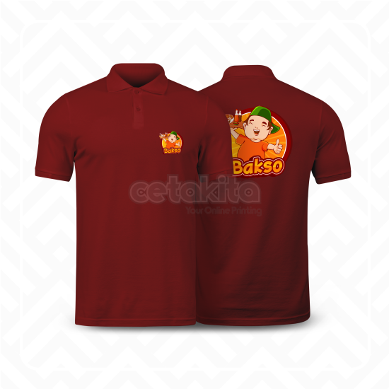 Cetak Baju Polo DTF Sablon Custom CETAKITA